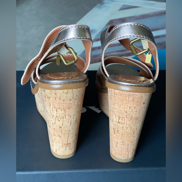 Coach Wedge Sandals 5B - Picture 2 of 6
